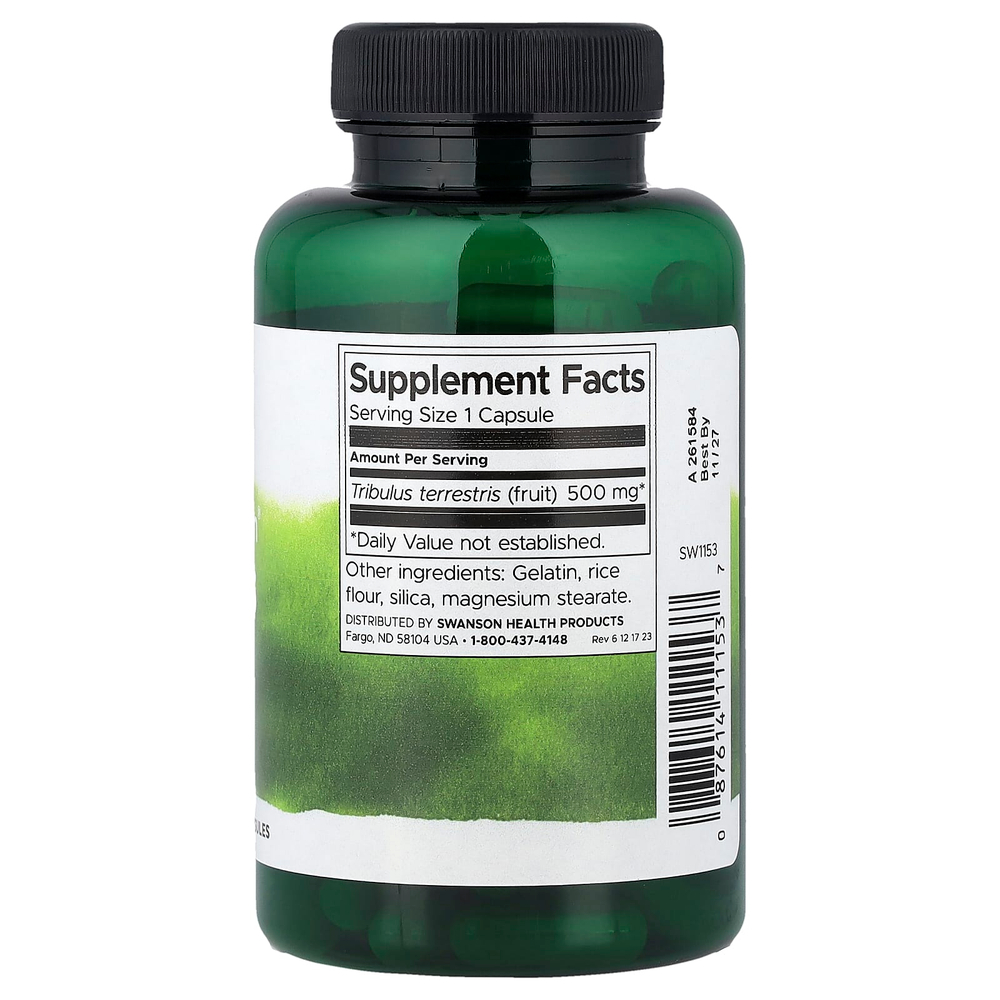 Swanson, Full Spectrum® плоды якорцев, 500 мг, 90 капсул