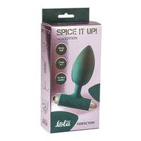 Анальный стимулятор 11,1см с вибрацией Lola Games Spice it up New Edition Perfection Dark green 8014-02lola