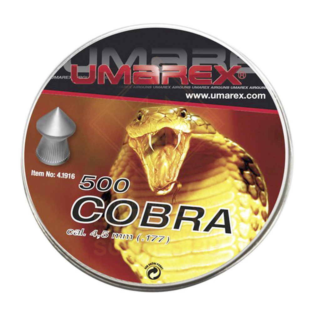Пули Umarex Cobra 4,5 мм 0,56 г (500 шт)