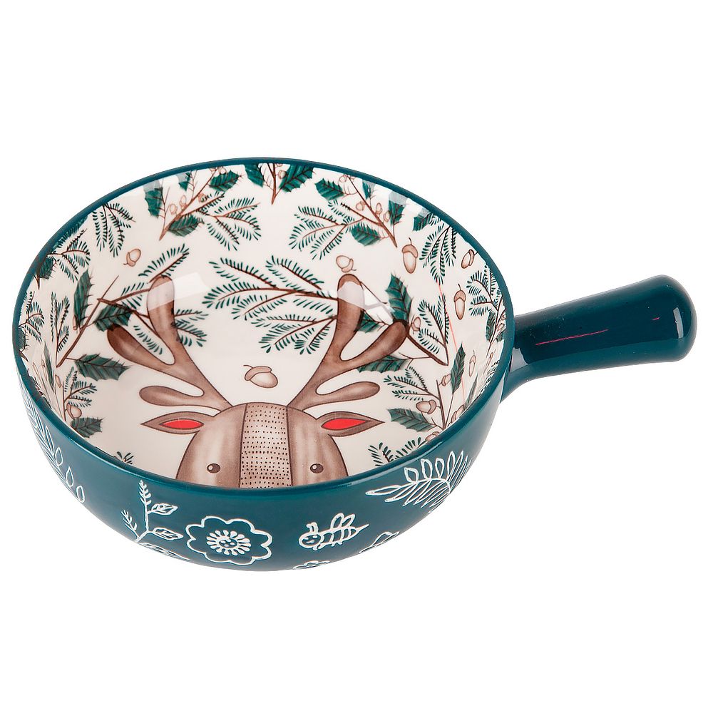 Емкость для запекания "Kawaii Forest.Deer" 22*16*5,5см. v=650мл. (фарфор) (min9) (транспортная упако