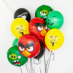 Шар (18''/46 см) Круг, Angry Birds, Зеленый