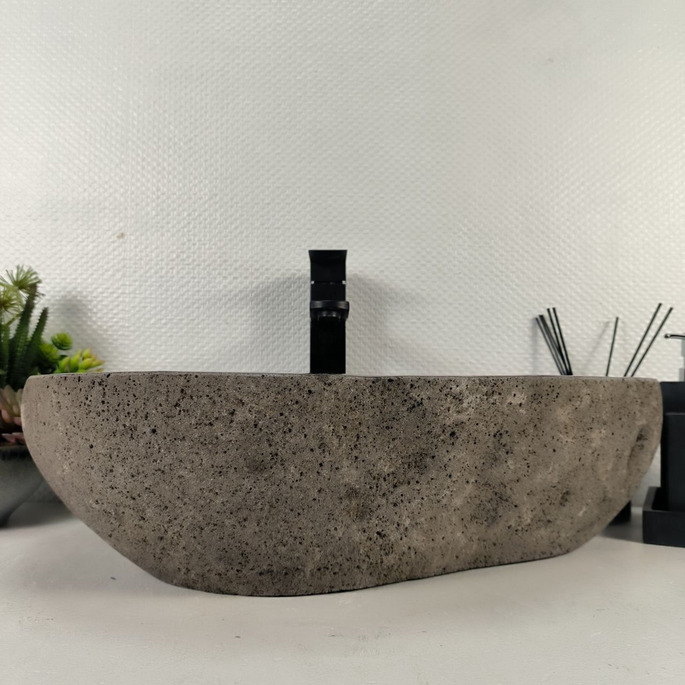 Каменная раковина из речного камня RS-05033 (58*38*15) 0857 из натурального камня