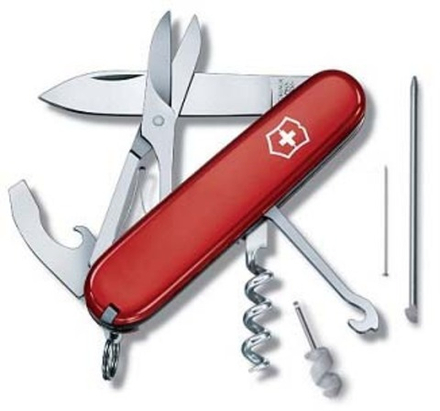 Нож Victorinox Compact, 91 мм, 15 функций, красный