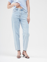 Женские джинсы mom fit с высокой посадкой-MP106B-1