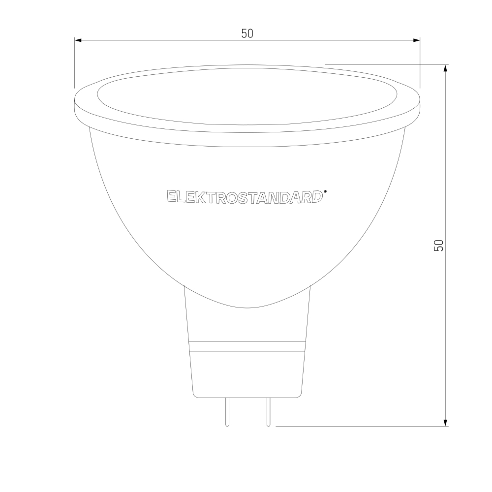 Светодиодная лампа Dimmable JCDR 7W 4200K GU5.3 BLG5317