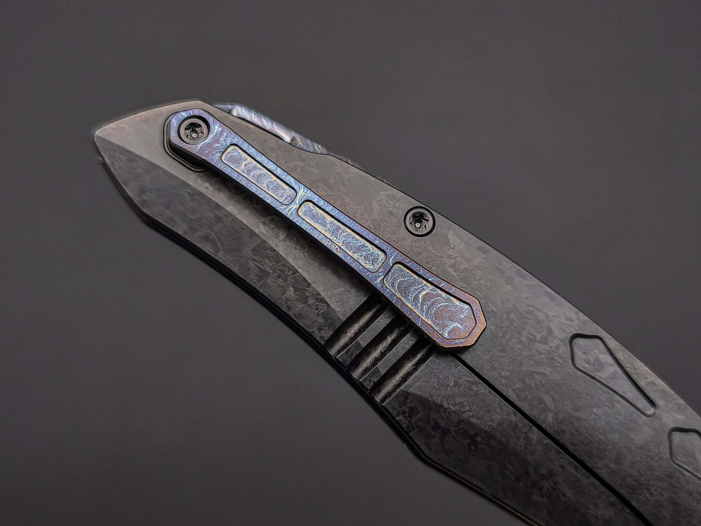 Складной нож Krotos [T14N DLC StoneWash CrystalTi DLC]