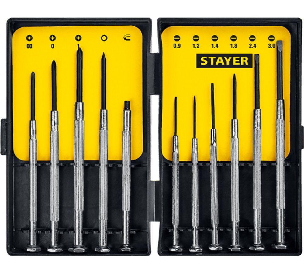 Набор отверток STAYER для особоточных работ 11 пр 2560-Н11
