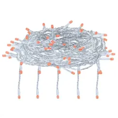 Светодиодный занавес 156 красных LED ламп, 1.5*1.5 м., 220В, 8 режимов, прозрачный провод, Vegas (55080)