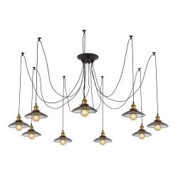 Citilux Эдисон CL451091 Люстра паук Венге Бронза