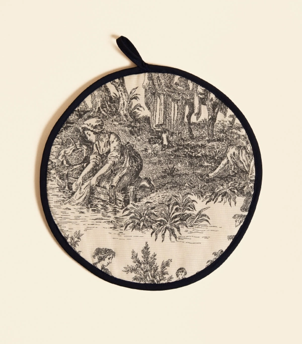 Прихватка – Круглая, черная | Сельская жизнь