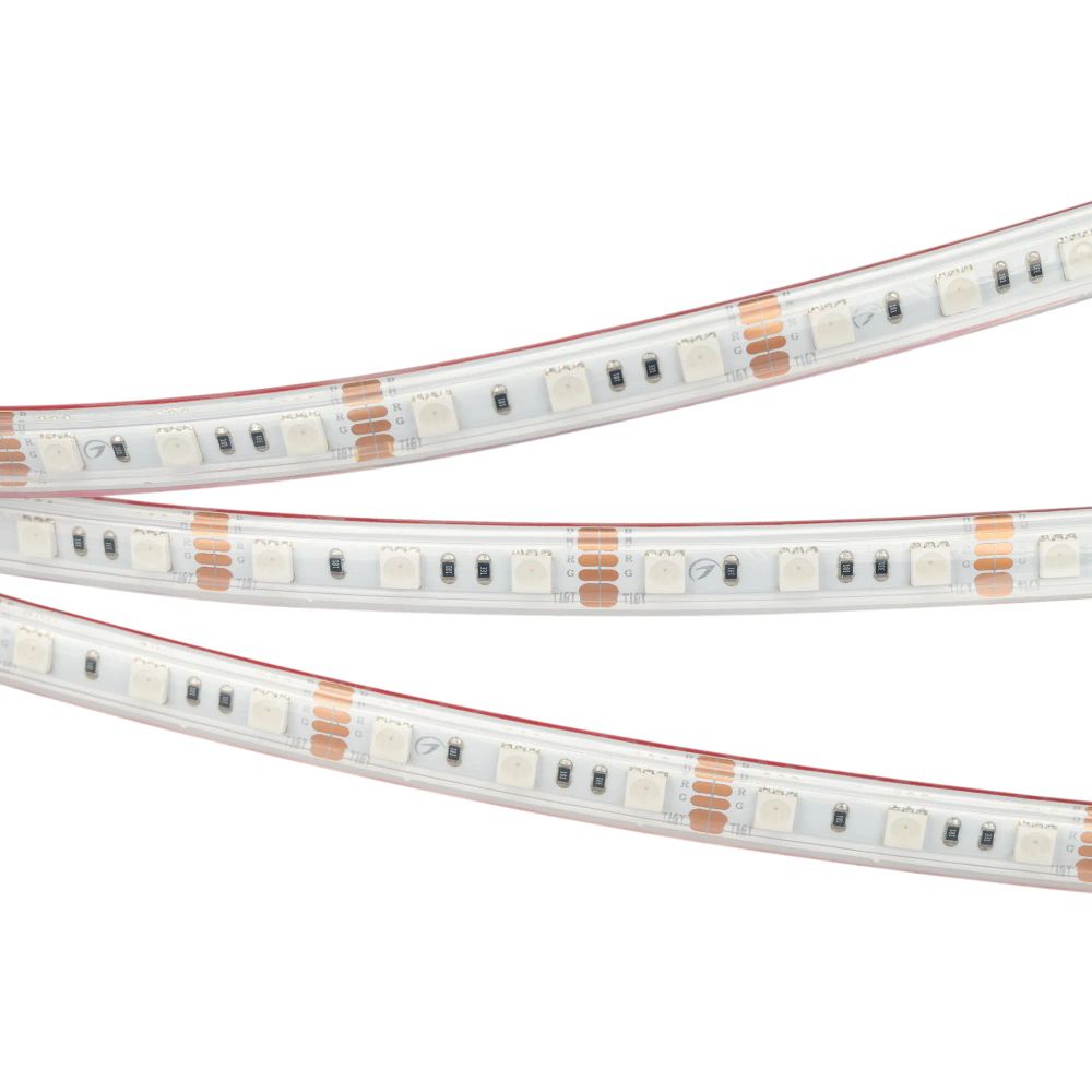Светодиодная лента герметичная RTW-PS-B60-12mm 12V RGB (14.4 W/m, IP67, 5060, 5m) (Arlight, 14.4 Вт/м, IP67) 021402(2)