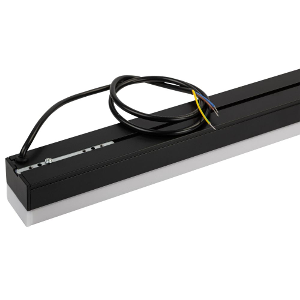 Линейный LED светильник для реечных потолков ЭРА SML-20-WB-65K-B24 24Вт 6500K 2900лм 1180х50х55 черный | Светильники линейные для ритейла