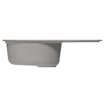 Мойка ML-GM16 КОМФОРТ овальная с крылом, темно-серая (309), 730*460*180мм