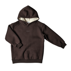 Худи c начёсом в стиле oversize Шоколад