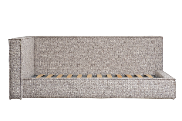 Кровать детская угловая 114x215x80см Garda Decor Runa шенилл серая