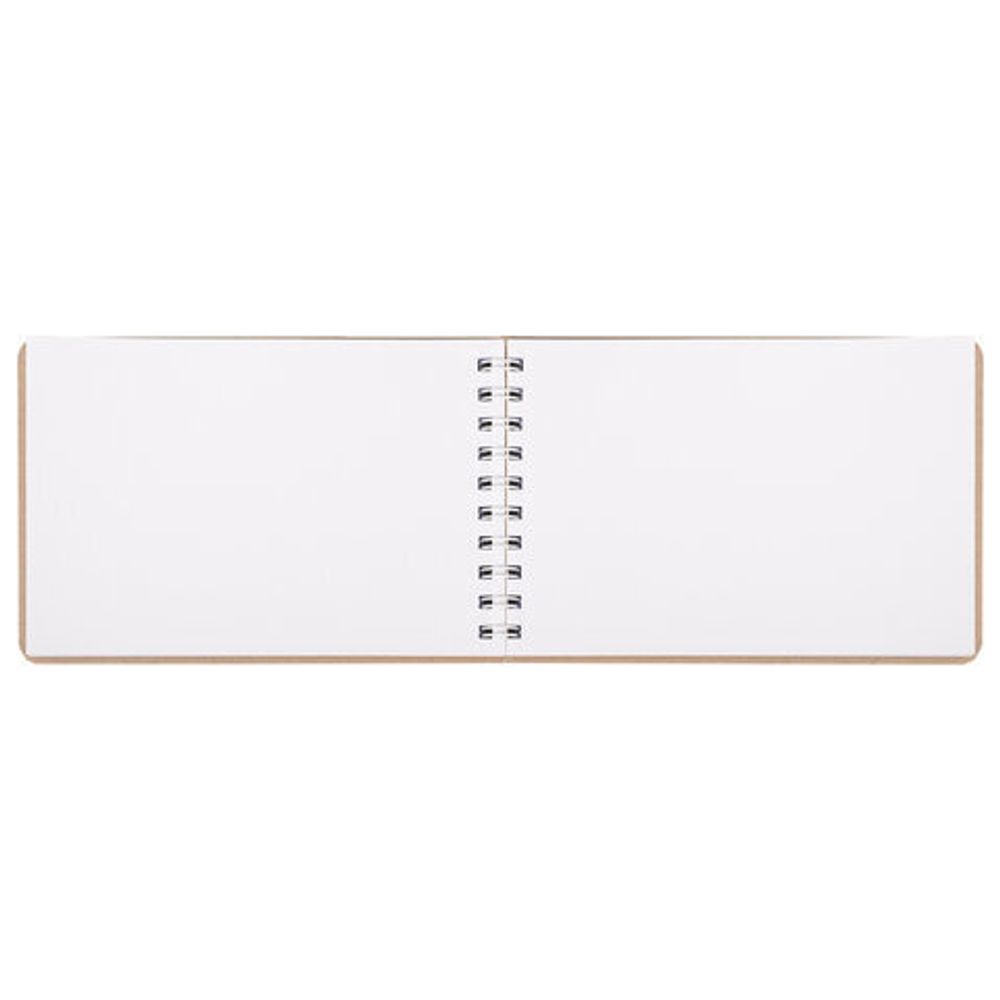 Скетчбук, белая бумага 120 г/м2 + крафт 80 г/м2 142х212 мм, 60 + 20 л., гребень, BRAUBERG ART DEBUT, 112981