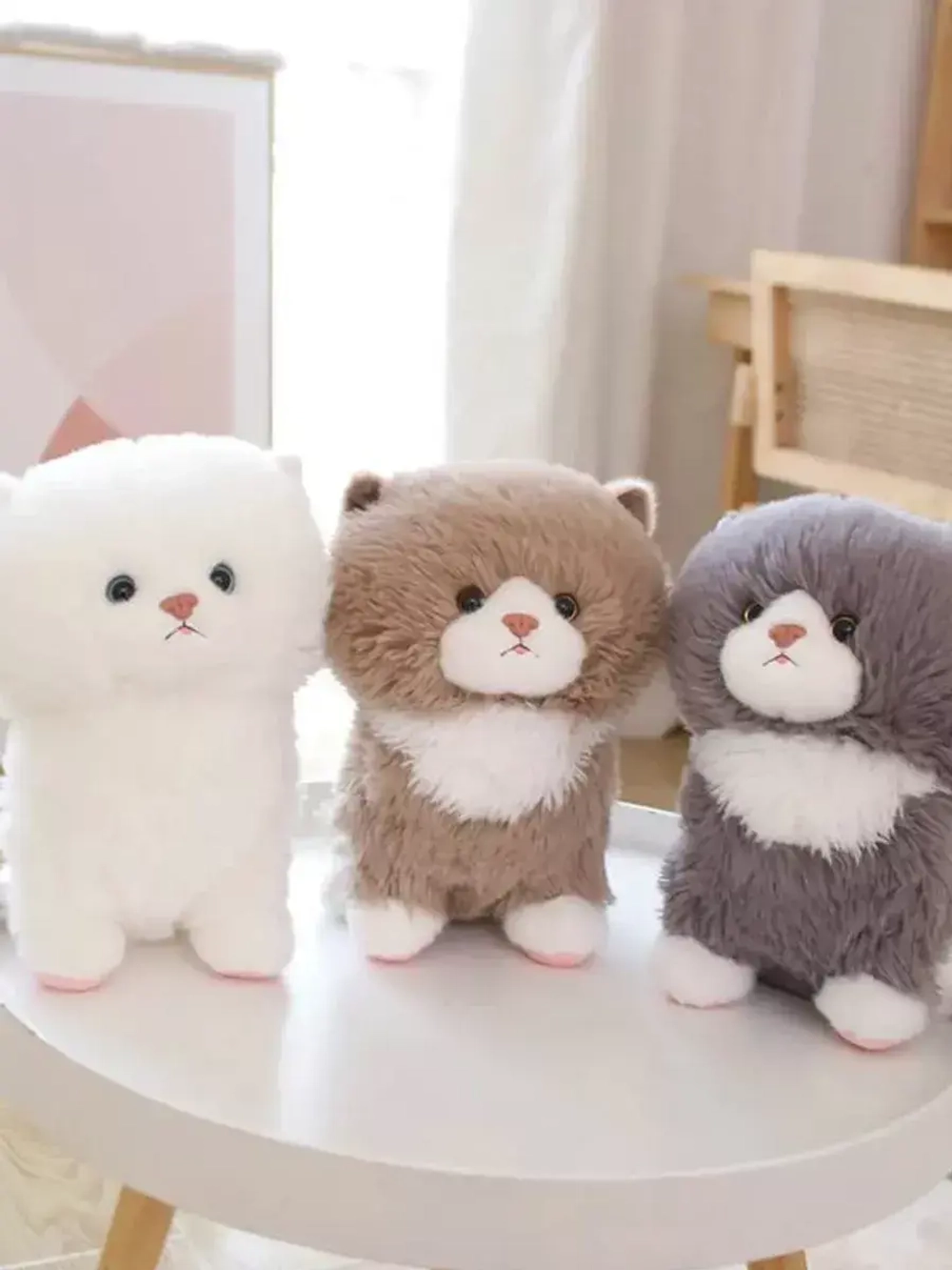 Мягкая игрушка кот пушистый 35 см