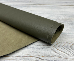 Натуральная кожа козы для изделий артикул Poncho Lux цвет Military Olive