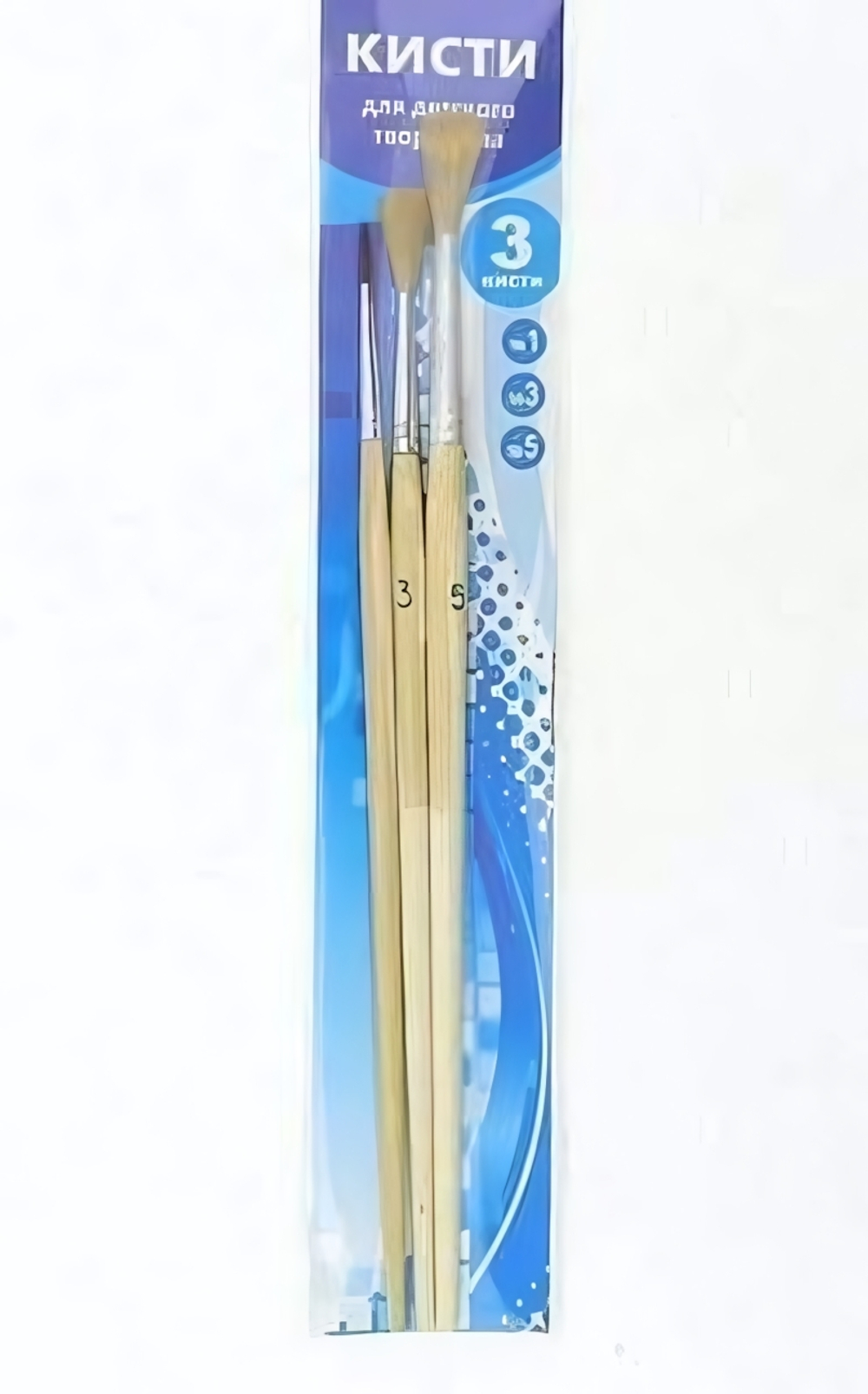 Набор кистей синтетика кр. 1,3,пл.6 "Жар-Птица" (Альбатрос)