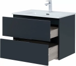 Тумба с раковиной Aquanet Алвита New 303908 70 антрацит