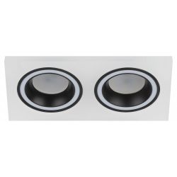 Встраиваемый светильник декоративный ЭРА DK92 WH/BK MR16/GU5.3 белый/черный