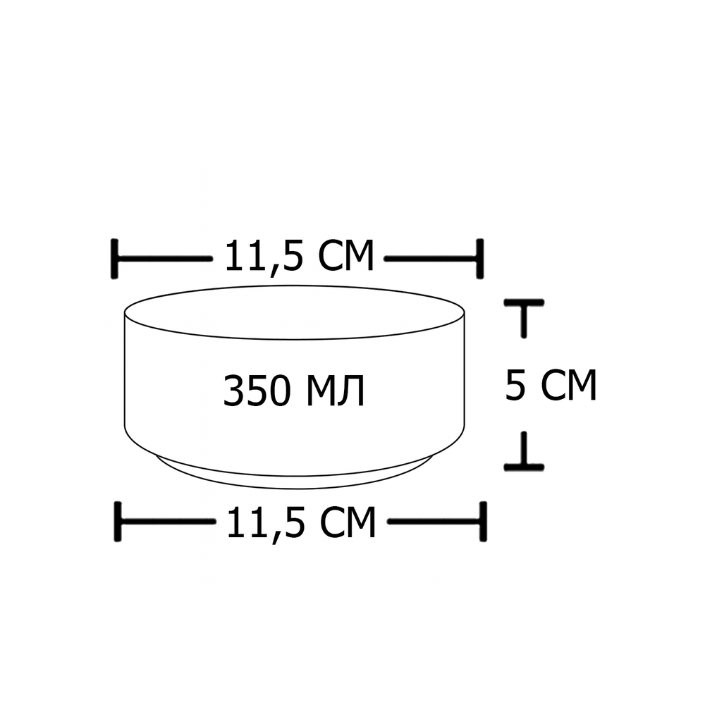 Миска "efox" для питомцев из пластика БЕЛАЯ, форма чаша