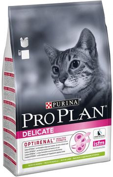 Purina Pro Plan Delicate для взрослых кошек и котов с чувствительной пищеварительной системой с ягненком