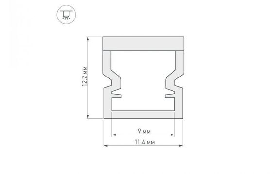 Профиль Arlight WPH-LINE-1212-2000 OPAL 023302