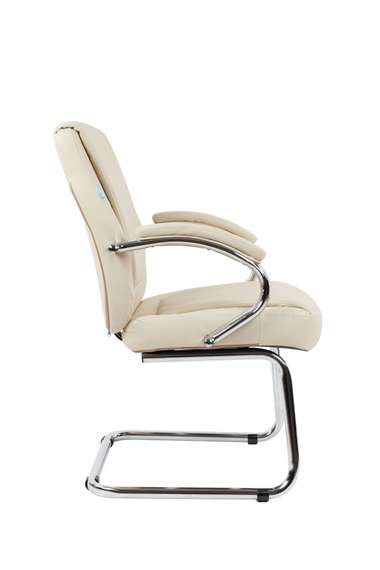Офисное кресло Chairman 794V Россия хром экокожа бежевый
