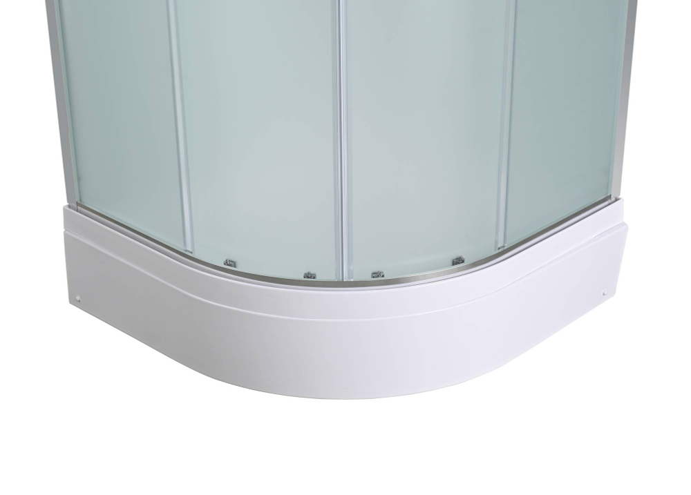 Душевая кабина AvaCan (АваКан) EM3011LEDnew со средним поддоном, с ГМ, с электрикой и LED освещением, 110х110х220