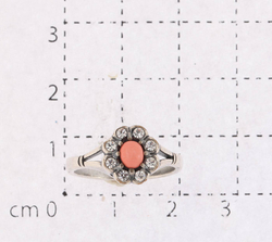 "Камелия" кольцо в серебряном покрытии из коллекции "Самоцветы" от Jenavi