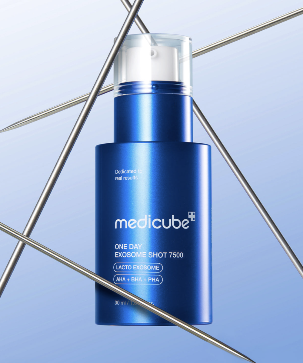 Medicube One-Day Exosome Shot Pore Ampoule 7500 сыворотка-бустер с экзосомами и спикулами для сужения пор