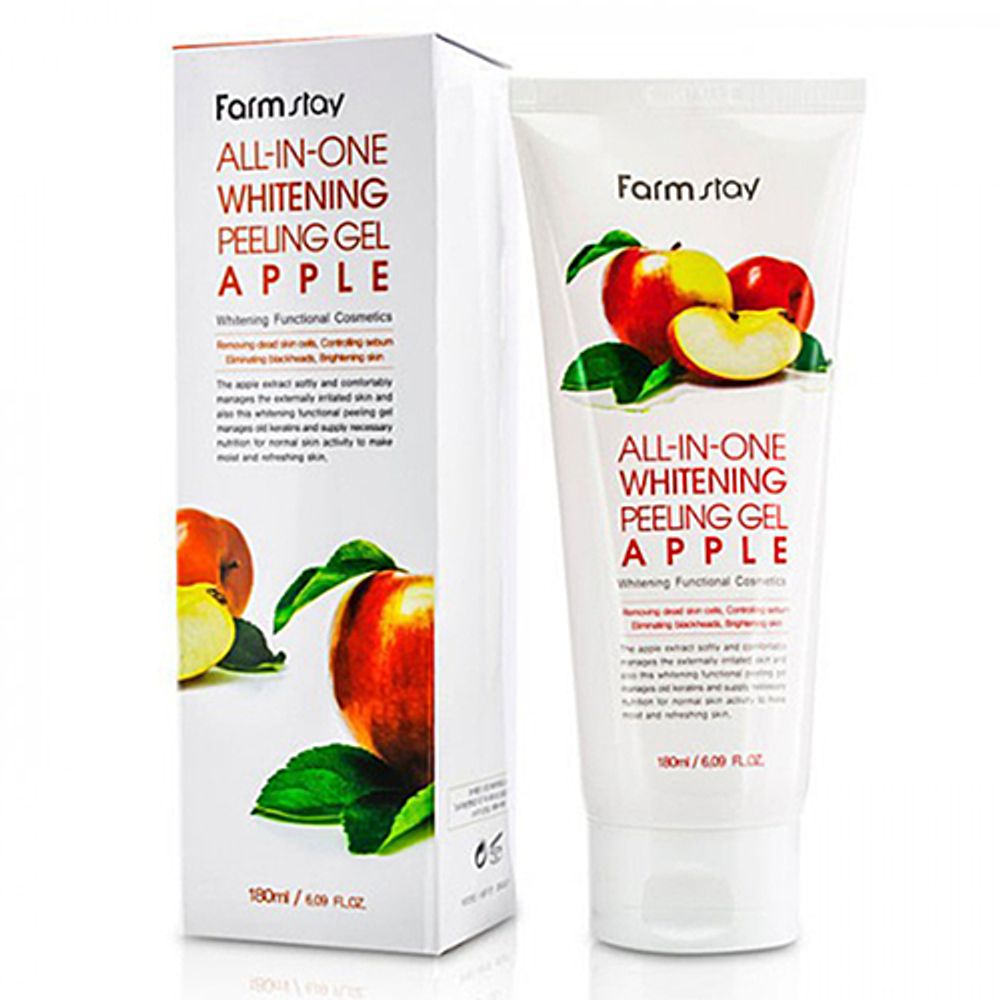 FarmStay Гель пилинг с экстрактом яблока - All-In-one whitening peeling gel apple, 180мл