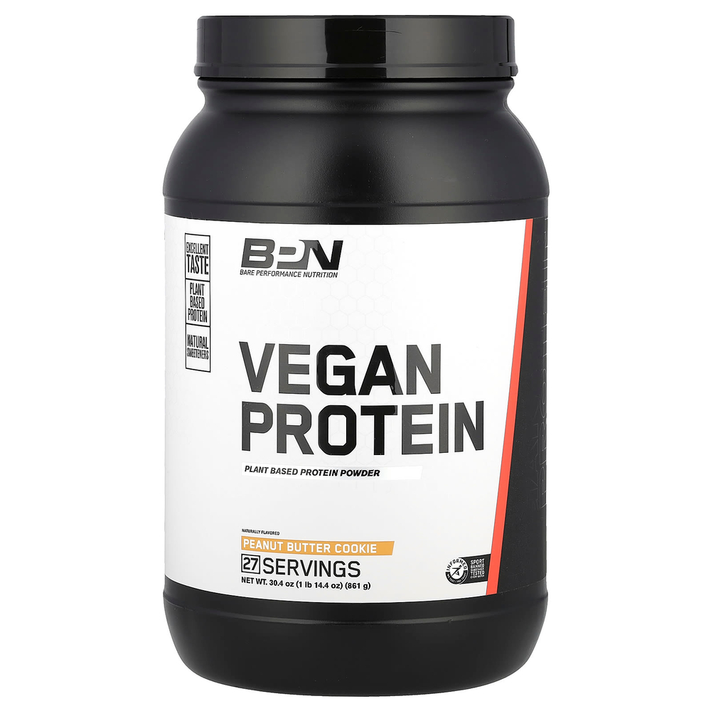 BPN, Vegan Protein, печенье с арахисовой пастой, 861 г (1 фунт 14,4 унции)