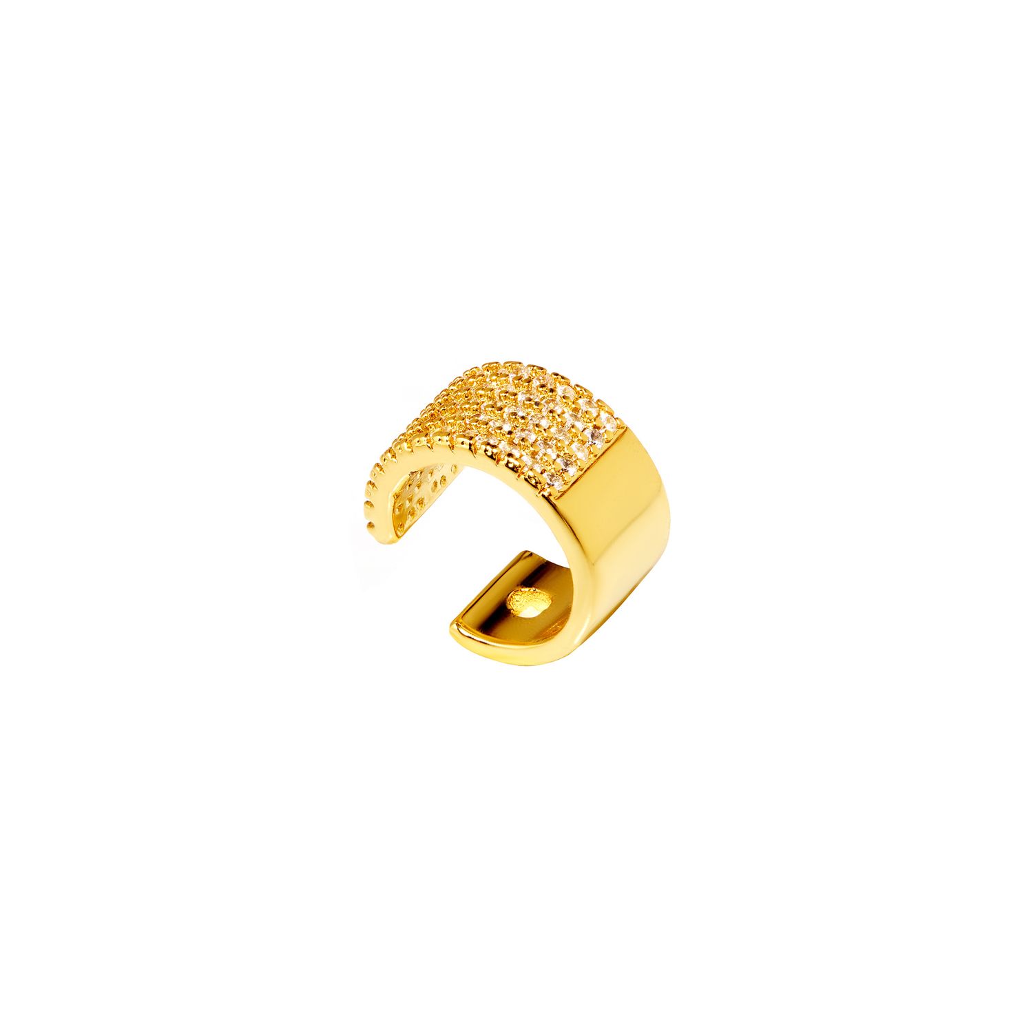 Кафф Wide Crystal Cuff - Gold