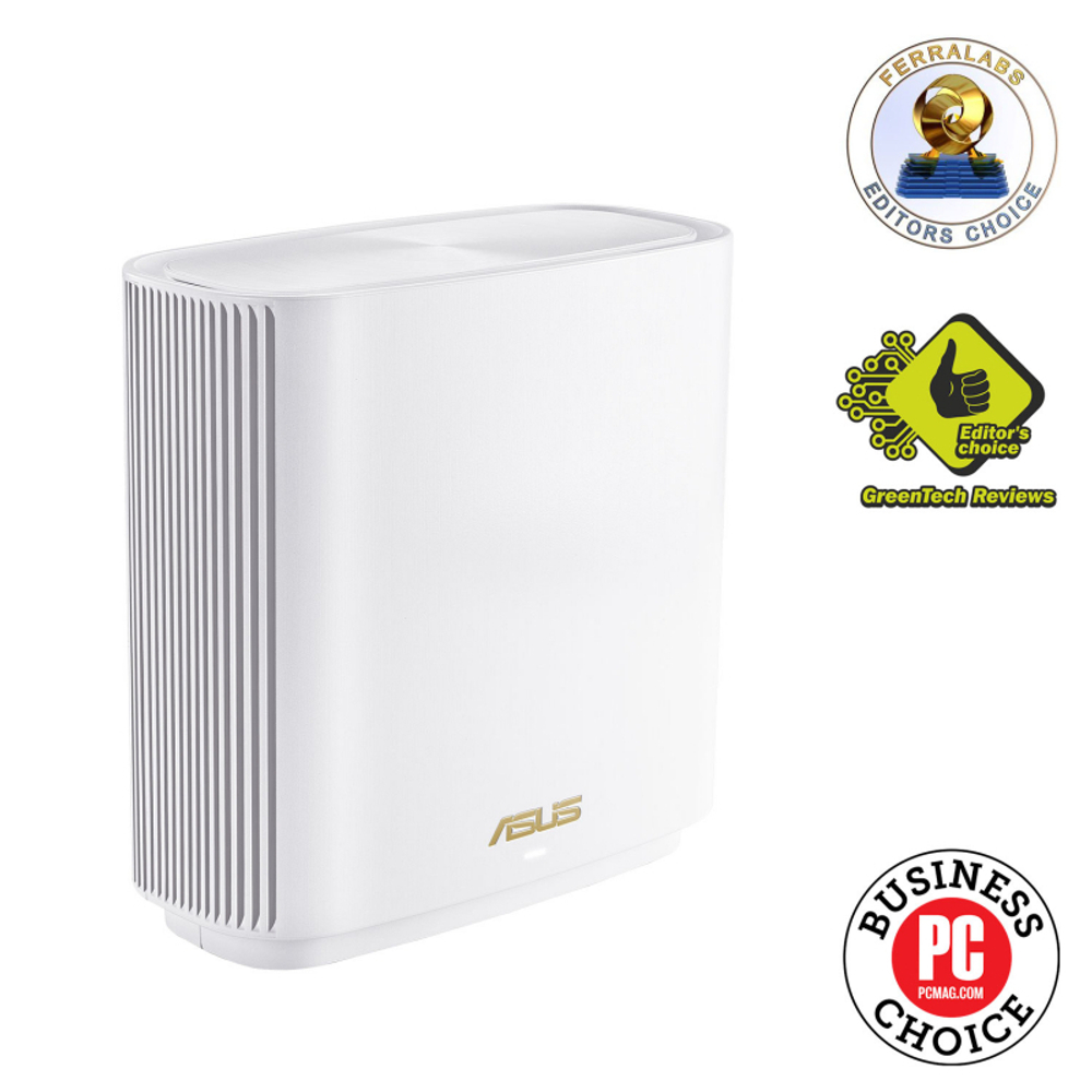 Роутер Asus ZenWiFi AX XT8 (W-1-PK) белый 802.11ax 2.4/7ГГц 6600Mbps 3x2.5GbLAN USB3.2 (90IG0590-MO3G30)