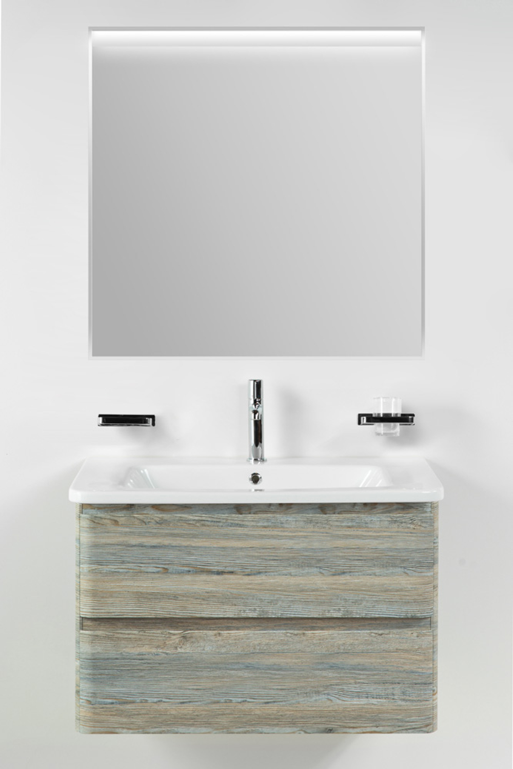 Тумба подвесная с керамической раковиной BelBagno ALBANO-CER-800-2C-SO-PS