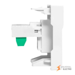Розетка RJ11, 2 модуля EKF