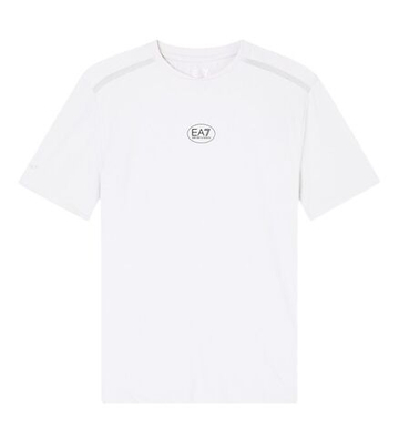 Мужская теннисная футболка EA7 Tennis Pro Crew-Neck - vapor blue