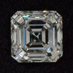 Бриллиант природный огранки Ашер 0,52 карата, чистота 5, бесцветный, с сертификатами