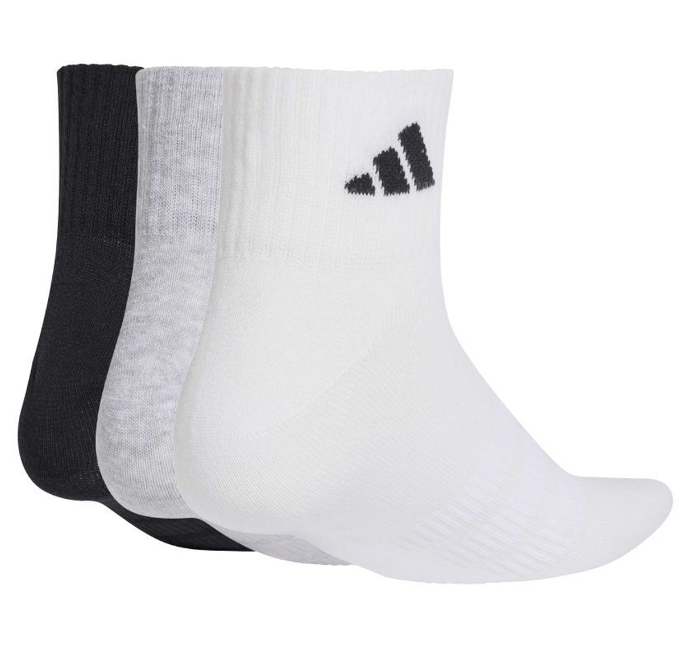 Теннисные носки Adidas Thin & Light Sportwear Ankle 3P - medium grey heather/white/black