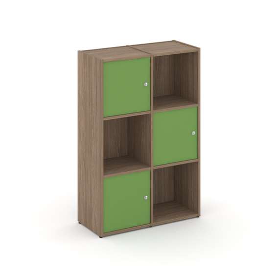 Locker plus Комплект №2 LK.K-002 Дуб Аризона/Зеленый 798*350*1203