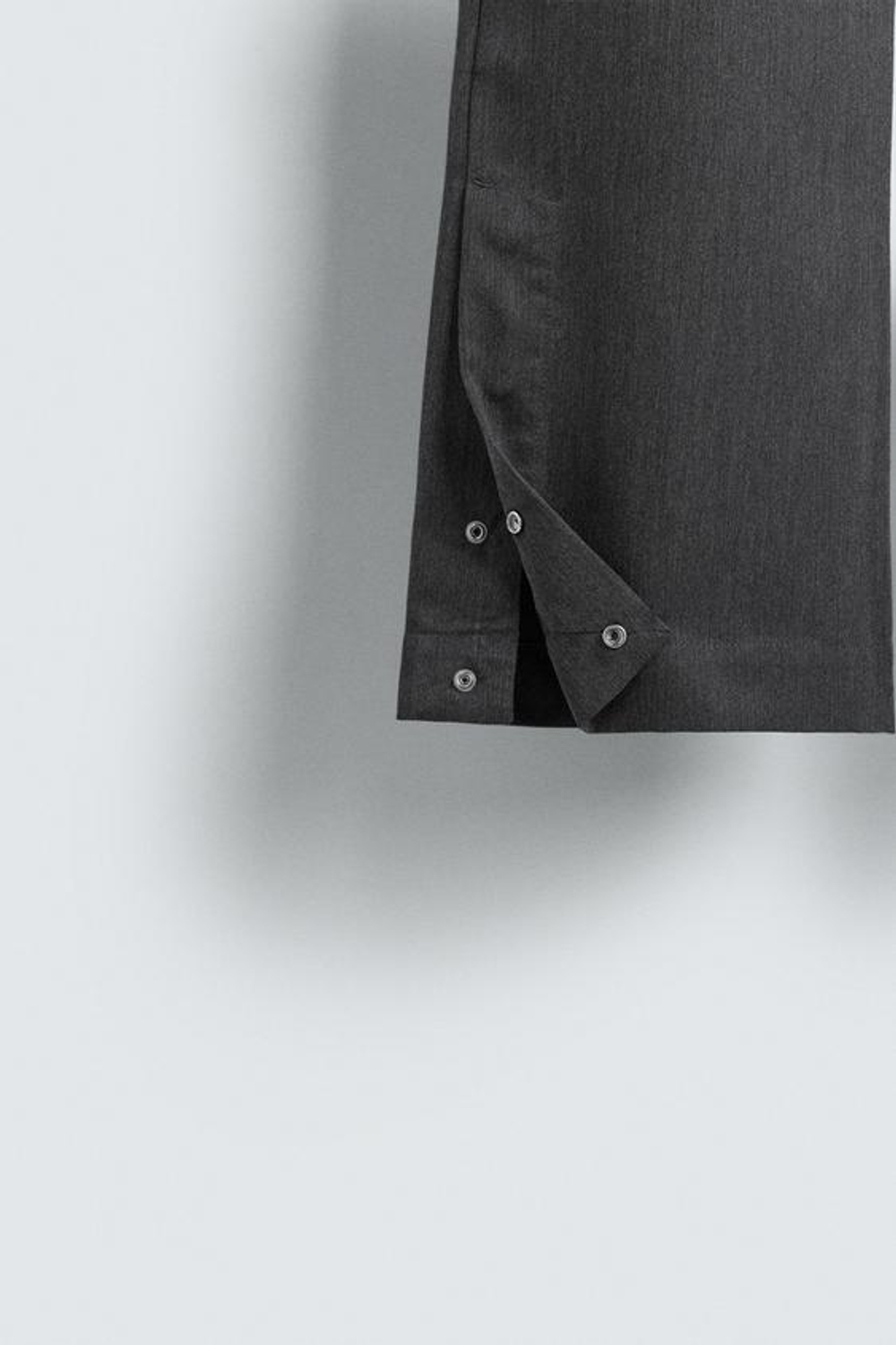 ZARA БРЮКИ FLARED FIT, СЕРЫЙ