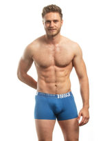 Хлопковые трусы-боксеры с принтом на резинке (Размер: S) (Цвет: белый)