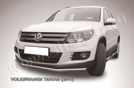 Защита переднего бампера (нержавейка) Volkswagen Tiguan (2011-2016) d57