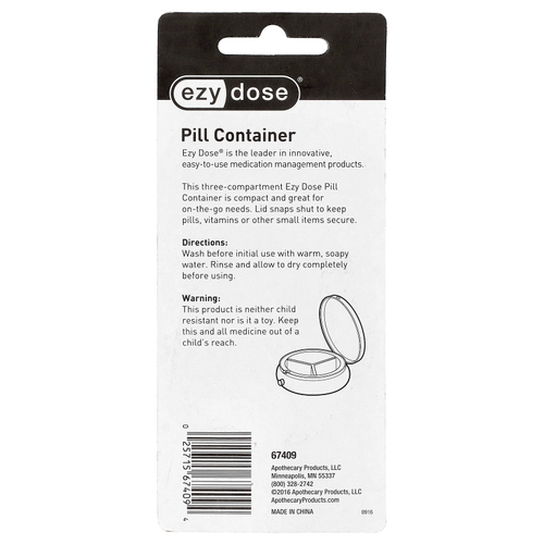 Ezy Dose, контейнер для таблеток, 1 шт.