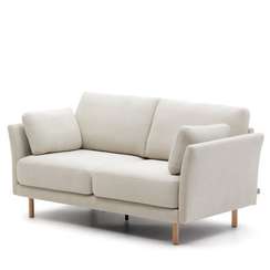 Двухместный диван Gilma 170 см, бежевый, светлые ножки