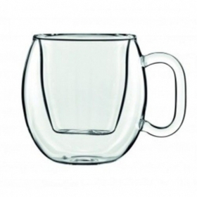 Кружка 300 мл. d=106 мм. h=109 мм. с двойными стенками Кафе Супримо Thermo Glass Luigi (46486)