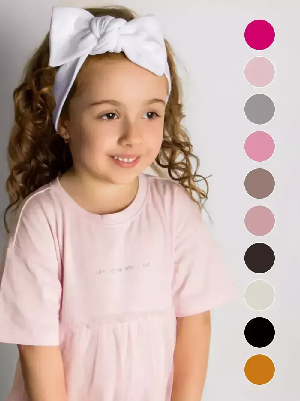 Повязка на голову для девочки солоха белая