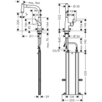 Смеситель для кухни Hansgrohe Metris M71 73800000 хром